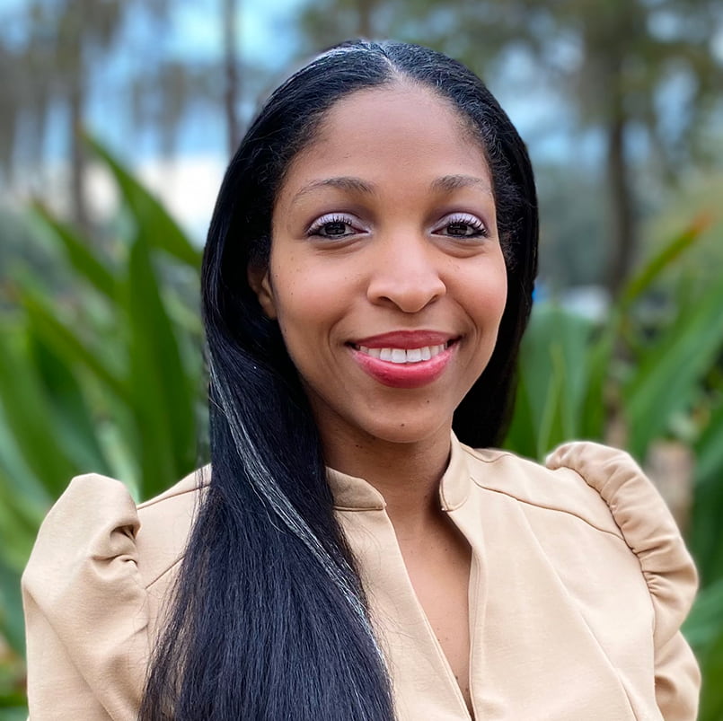 ShaunteDugginsAAM2022 A headshot of Shaunté Duggins, the Lastinger Center's Director of State Initiatives.