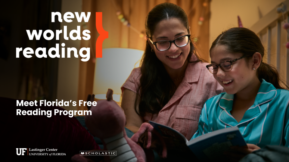 New Worlds Reading Toolkit The cover slide of the New Worlds Reading PowerPoint template.